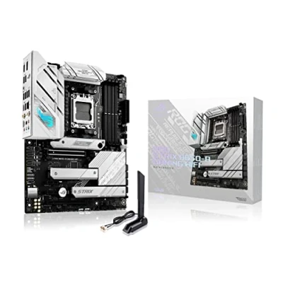 Image de ASUS ROG STRIX B650 A gaming WiFi Carte mère AMD Ryzen AM5 ATX (12+2 phases d&#039;alimentation, DDR5, 3 x M.2, PCIe 4.0, 2.5G LAN, 6E, USB 3.2 Gen 2x2 Type C port, Aura Sync RGB)
