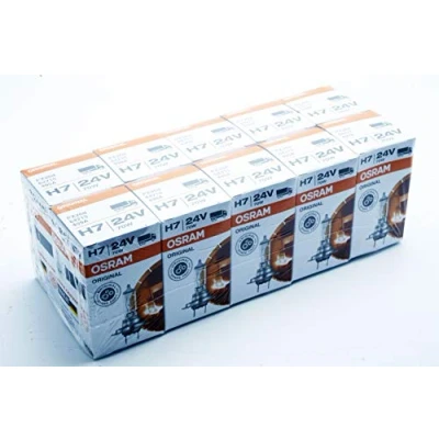 Image de Osram Original H7 64215 Lot de 10 ampoules halogènes 70 W 24 V Phares pour camions, bus