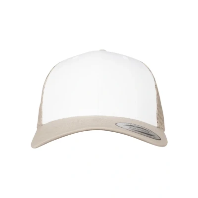 Image de Flexfit Retro Trucker Casquette, Taille: One Size, Khaki/white