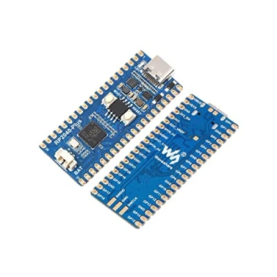 Image de RP2040 Plus Pico Like MCU Board Basée sur Raspberry Pi Microcontrôleur, Processeur Arm à Double Cœur, 16MB Flash Intégrée, USB C Connecteur (sans Broche Pré soudée)