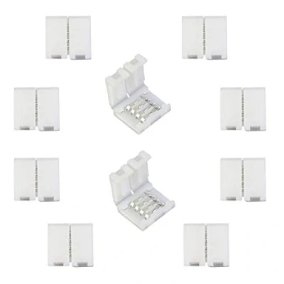 Image de LitaElek RGB 5050 Connecteur de Ruban LED Rapides Bande à 4 Broches pour Strip SMD imperméable et Non 10mm Large, Soudage Gratuit (10pcs)