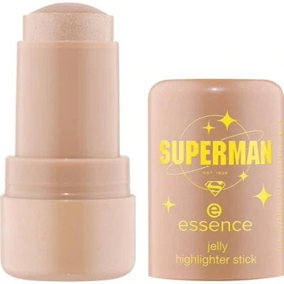 Image de Essence Cosmetics Superman Jelly Highlighter Stick Illuminateur Gel, Rafraîchissant, Luminescent, Sensation de Rosée, Chatoyant, 9.5 g