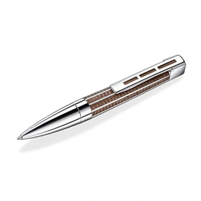 Image de J.S. Staedtler Princeps Stylo Bille Rétractable en Noyer Noir Pointe M