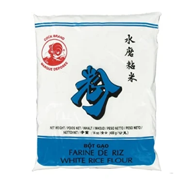 Image de Farine de Riz blanc Marque COQ 400g (4 sachets)