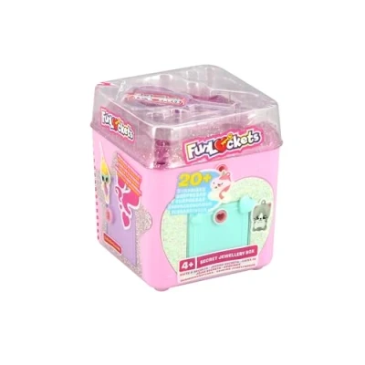 Image de Funlockets, Boite à Secrets avec Charms 3D (modèle aléatoire), jouet fille, escape game, surprises, bijoux, rose, 4 ans