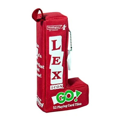 Image de Waddingtons Number 1 Lexicon GO! World Tile Game, créez des Mots croisés et anagrammes avec Une Torsion, Fait Un Excellent Cadeau, Jeu de Voyage éducatif pour Les Joueurs âgés 8 Ans Plus,