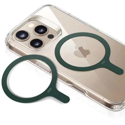 Image de ESR Anneau Magnétique 360, Autocollant Compatible avec MagSafe, Kit de Conversion Universel pour iPhone 16/15/14/13/12/11/X, Galaxy Série S23/S22/S21/S20/S10, Lot 2, Vert