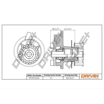 Image de Pompe à eau, refroidissement du moteur Dr!ve+ DP2310.10.020