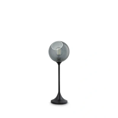 Image de DESIGN BY US Lampe à poser Ballroom, gris fumé, verre, soufflé la bouche, intensité