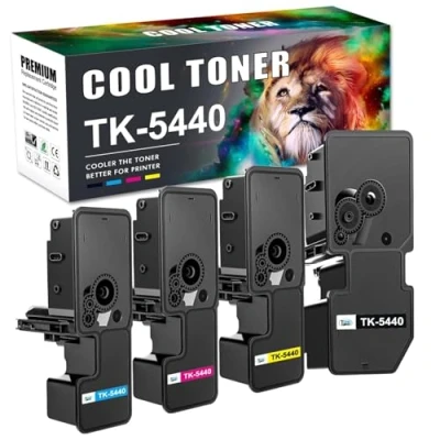 Image de TK5440 TK 5440 Cartouche de Toner Compatible pour Kyocera Ecosys PA2100cwx MA2100cwfx MA2100cfx PA2100cx 5440K K 5440C 5440Y 5440M (Noir, Cyan, Jaune, Magenta)