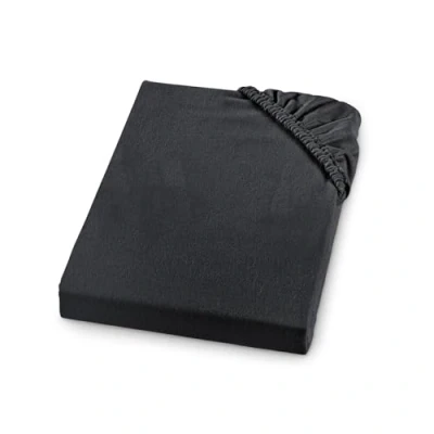 Image de sleepling Comfort bébé Drap Housse en Flanelle Douce fabriqué Allemagne 100% Coton pour Les Matelas d’Une Hauteur maximale de 23 cm avec Bande élastique intégrale 100 x 200, Anthracite