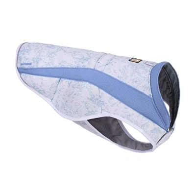 Image de RUFFWEAR Swamp Cooler Vest, Veste pour Chien Temps Chaud, SPF 50+, Couverture maximale, Housse de Refroidissement avec Harnais/Portail Laisse, héliotrope Violet (X Large, 91 107 cm)