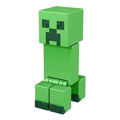 Image de Minecraft Figurine Creeper Articulée 1 Accessoire et Pièce pour Fabriquer un Portail Inclus Cadeau dès 6 ans, HFC33