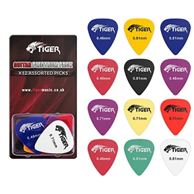 Image de Tiger GAC64 12 Médiators avec une surface mate