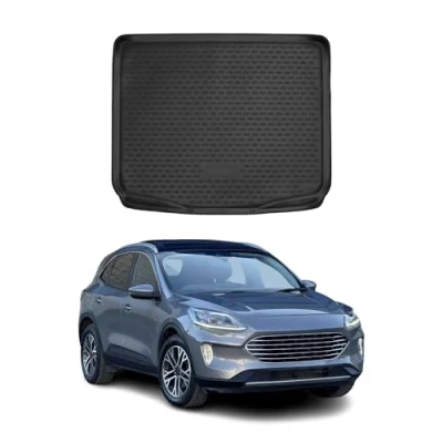 Image de OMAC Tapis de Coffre Compatible avec Ford Kuga 2019 2024 sur Mesure en Caoutchouc