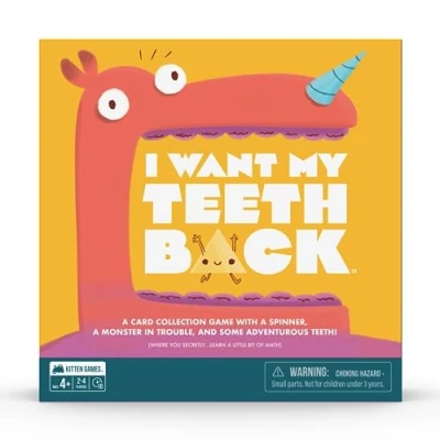 Image de Exploding Kittens I Want My Teeth Back 57 Cartes et Nombreuses Pièces pour Une Soirée Jeux en Famille Un Nouveau Jeu Amusant de Stratégie Mathématique Enfants