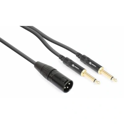 Image de PD Connex CX56 3 Cable XLR Male 2x 6.3 Mono 3.0m