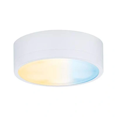 Image de Paulmann 99954 éclairage de meubles LED Clever Connect Spot Medal Tunable 12 V rond incl. 1x2,3 watts gradable Blanc dépoli plastique 2700 6500K, Matière, 2.3 W, White matt