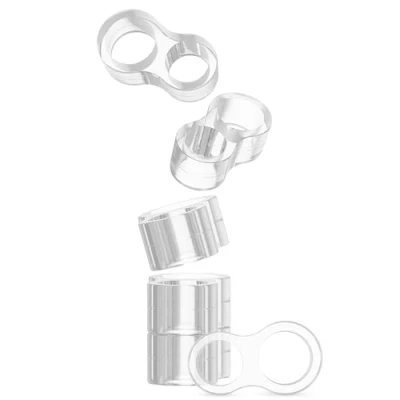 Image de virea 6 x Butées de poignée porte Transparent Butoirs Pour protéger les murs et meubles fenêtre Arrêt au design discret