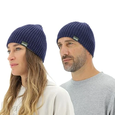 Image de JEEP O102597 K876 J Reversible Tricot Hat J22W Unisexe Deep Blue/Light Gray UNI
