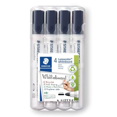 Image de Staedtler Lumocolor 351 WP4 9X Marqueur pour tableau blanc 4 marqueurs. 1 Stück