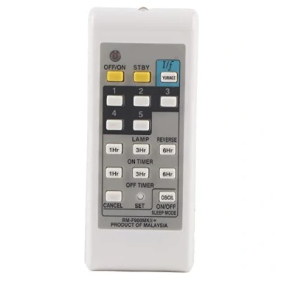 Image de Lazmin Télécommande Universelle de Ventilateur électrique, Remplacement contrôleur Vitesse Plafond Blanc ABS résistant à l&#039;usure pour KDK ELMARK