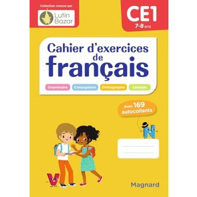 Image de Cahier d&#039;exercices de français CE1: Une collection conçue par Lutin Bazar