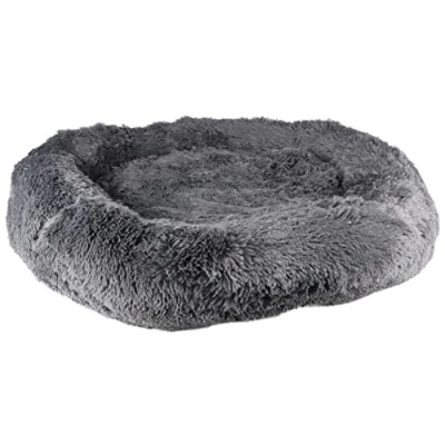 Image de Flamingo Coussin pour Chien Krems Doux Rond Gris diamètre 90 cm
