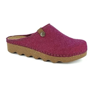 Image de inblu Chaussons Feutre Femme Pantoufles avec Boucle d&#039;hiver Semelle en Cuir, Violet, 36 EU