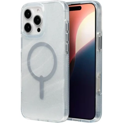 Image de ZAGG Milan Snap Coque Renforcée en Graphène pour iPhone 16 Pro Max [6.9 Pouces], Compatible MagSafe, Prise Main sécurisée, de téléphone à la Mode, Anti Choc (Swirl Glitter)