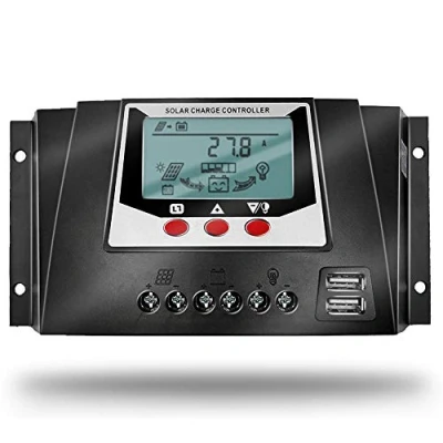 Image de SolaMr 30A Régulateur de Charge Solaire 12V/24V avec Identification Automatique Intelligent Écran LCD pour Batterie Panneau WP3024D
