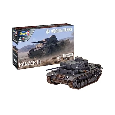Image de Revell 03501 d&#039;assault PzKpfw.III Ausf.L World of Tanks Char de Combat Maquette, 03501, Incolore