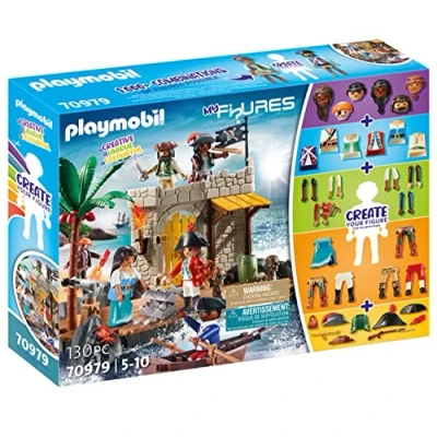 Image de PLAYMOBIL 70979 My Figures: Ilôt des pirates Figures Combine tes personnages Histoire &amp; Imaginaire Neuf