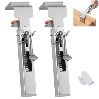 Image de SAIFEIS Adjustable Drawer Fixing Clamp, Universal Cabinet Installation Clamps, One Touch Fixed Removable Easy and Fast Front Panel (2PCS)