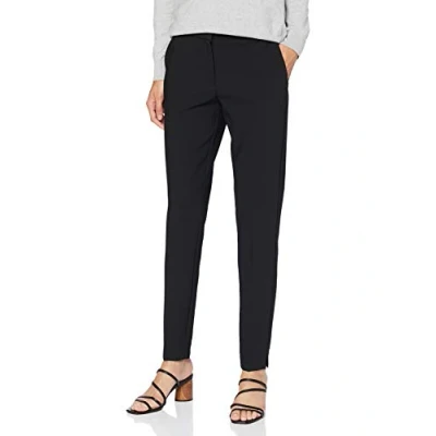 Image de SELECTED Femme Slfrita Mw Slim Black B Noos Pantalons, Noir, 38 EU