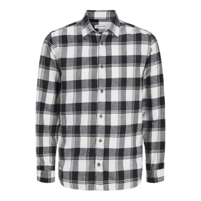Image de JACK&amp;JONES PLUS Jjjoshua Fall Buffalo T Shirt Ls Pls Chemise décontractée, Cloud Dancer, 5XL Homme