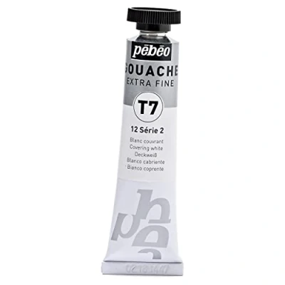 Image de Pébéo Peinture Gouache 1 Tube de 20 ml Blanc Couvrant 121 012