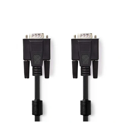 Image de Nedis CCGP59000BK30 câble VGA 3 m (D Sub) Noir Neuf