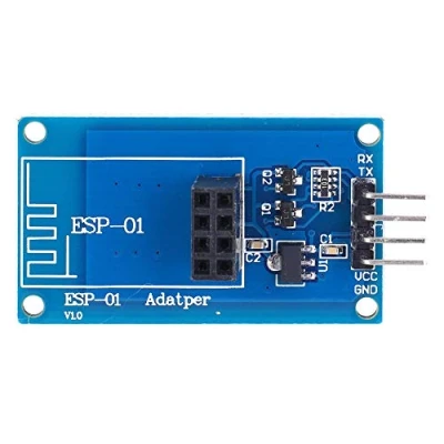 Image de 2 Pièces/Ensemble ESP8266 Module Adaptateur Sans Fil ESP 01 Wifi 3.3V5V de Passage Transparent, Tension Fonctionnement 4.5 5.5V, Courant 0 240mA