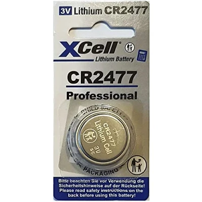 Image de XCell 148263 Pile Bouton CR2477 (appareils Smart Home/Porte clés/Petites télécommandes, etc.)
