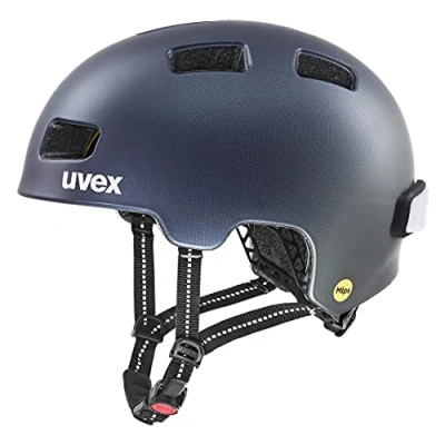 Image de uvex City 4 Mips Casque de Ville Léger pour Hommes et Femmes Système Éclairage Led Compris deep Space Matt 55 58 cm