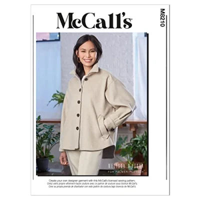 Image de McCall&#039;s Patterns M8210F5 F5 Patron de Couture pour Veste Femme, Multicolore, (16 18 20 22 24)