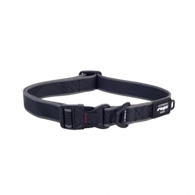 Image de Rogz Amphibian Collier classique pour chien Noir Taille L