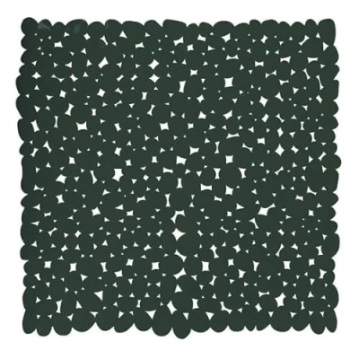 Image de MSV Tapis Fond de Douche PVC Galets 53x53cm Vert Foncé