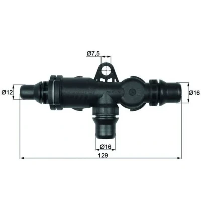 Image de MAHLE ORIGINAL TO 4 82 Thermostat, refroidissement d&#039;huile