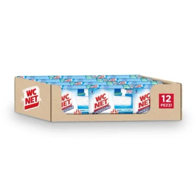 Image de Wc Net Lot de 2 paquets 12 bougies hygiéniques continues, nettoyants solides pour toilettes, élimine les germes et bactéries, action blanchissante,