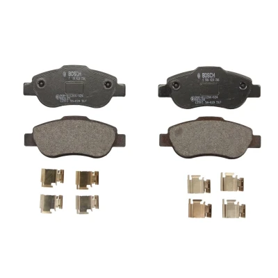 Image de BOSCH 0 986 424 786 Jeu de plaquettes frein Low Metallic avec tôle anti bruit, instructions montage FIAT: Panda II 5 portes