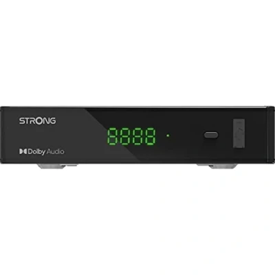 Image de STRONG Décodeur Satellite Compatible 64 Satellites Résolution HD Port USB pour Mise à Jour HDMI Entrée Péritel Noir