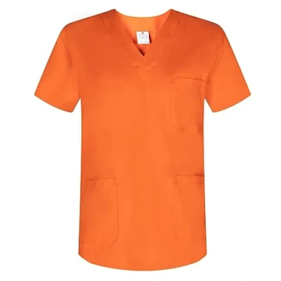 Image de Misemiya VÊTEMENTS DE Travail Unisex COL PIC Manches Courtes Médicaux Unisexe Ref.817 Large, Orange