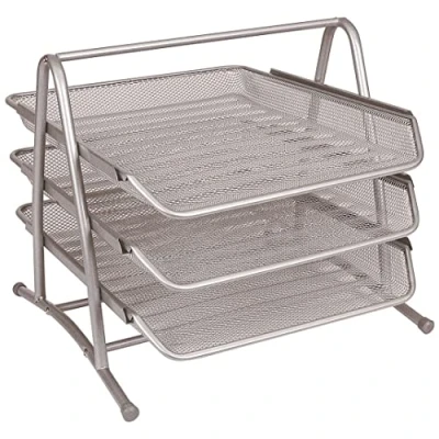 Image de Q Connect 935096 Set 3 Corbeilles A4 350 x 278 275 mm Bleu